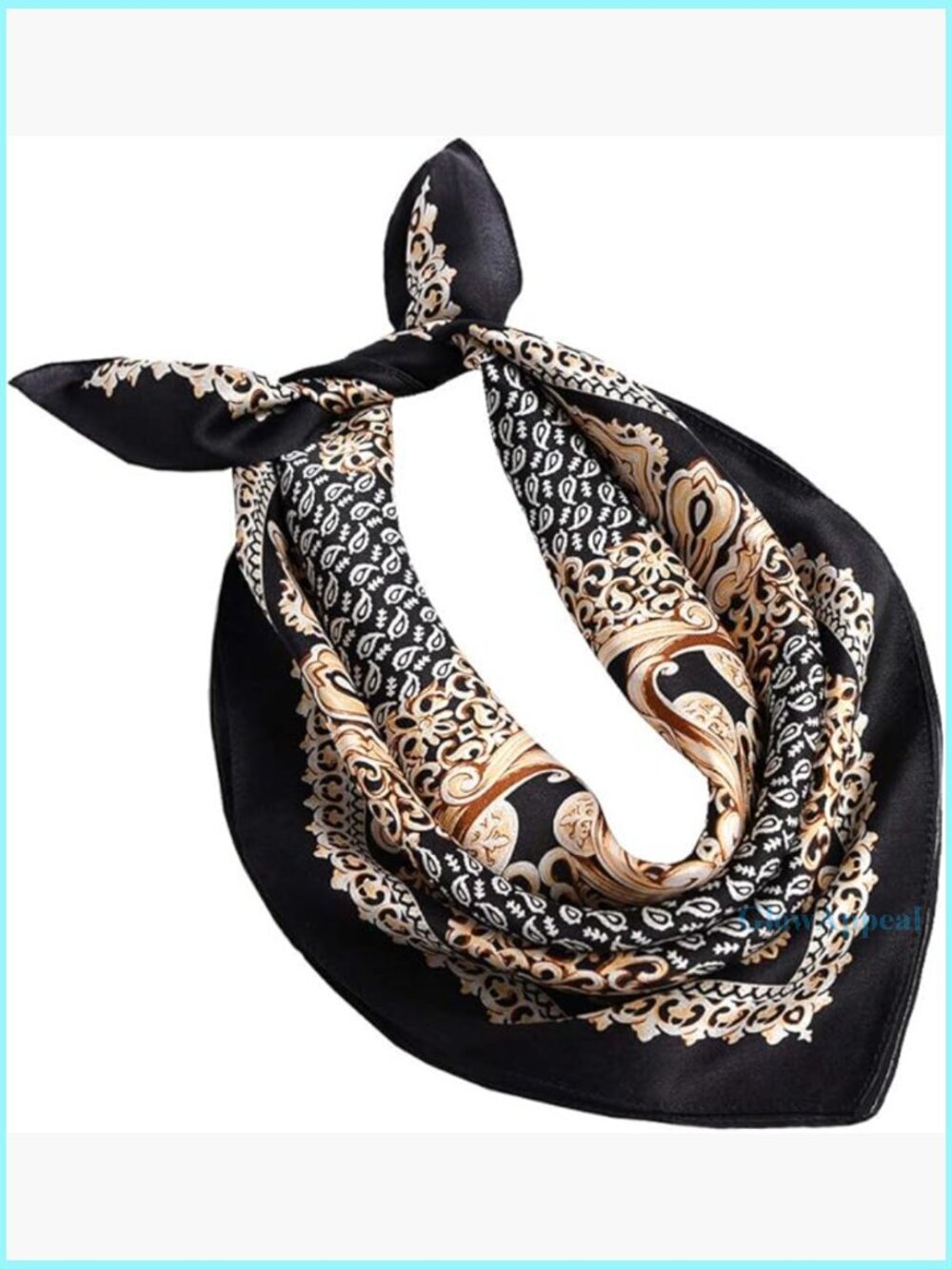 21" Square Silk Scarf - Lightweight Mulberry Silk - Digital Print - Gift Box